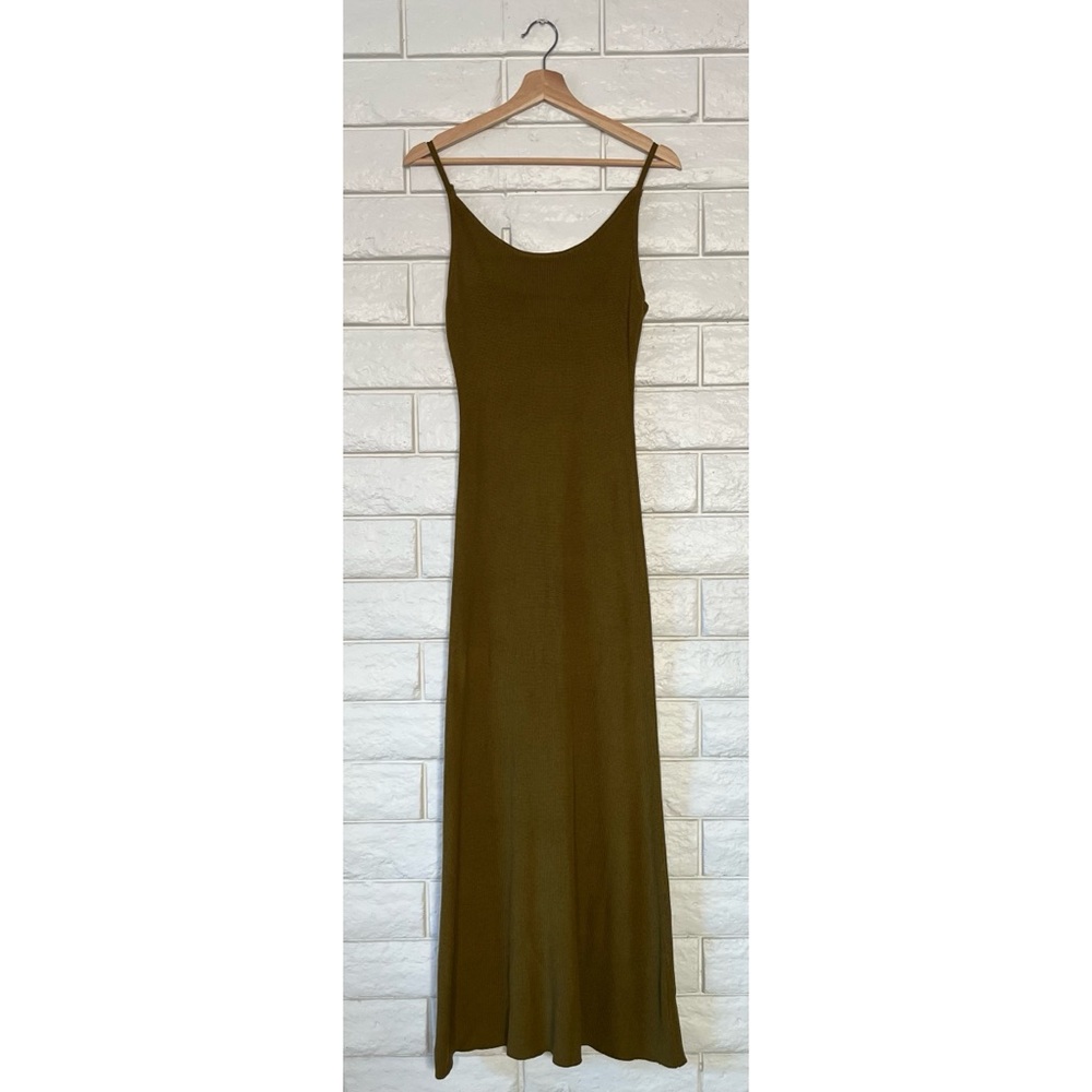 DISSH Asher Olive Knit Maxi Dress Medium - Picture 4 of 9